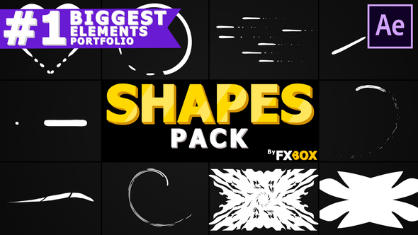 Cartoon Shapes Pack | After Effects
