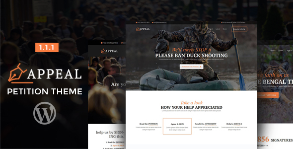 Appeal – Fully Functional Petition Theme