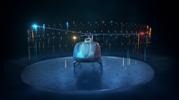 Helicopter Logo Intro - VideoHive 24440778