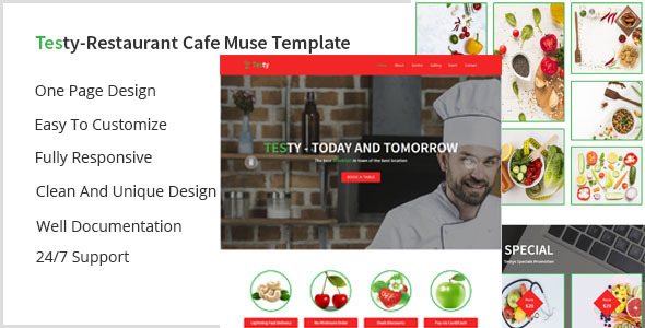Testy-Restaurant Cafe Muse - ThemeForest 21570125
