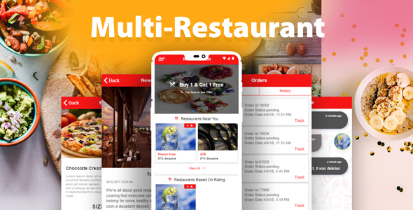 Multi Restaurant App - CodeCanyon 21834114
