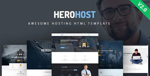 Excellent HeroHost - Web Hosting HTML Template
