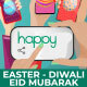 Happy Easter Day - Diwali - Eid Mubarak - Social Share - VideoHive Item for Sale