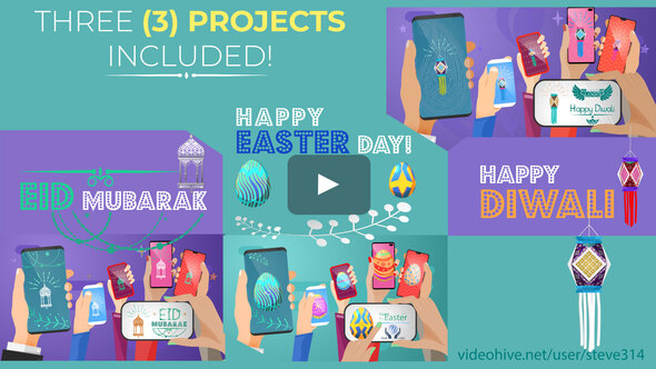 Happy Easter Day - VideoHive 23589378