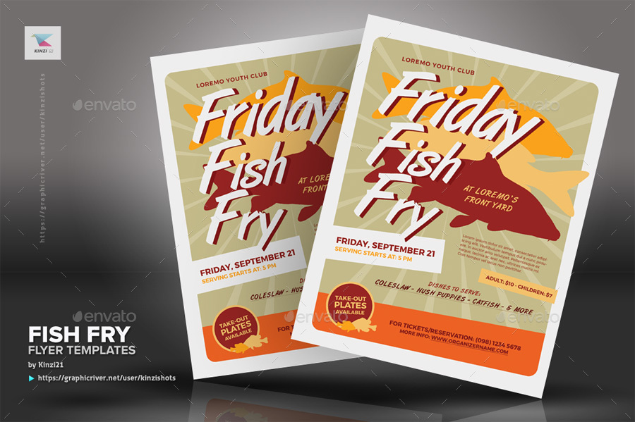 Fish Fry Flyer Templates, Print Templates | GraphicRiver