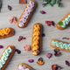 Sweet Background with Eclairs - PhotoDune Item for Sale
