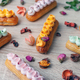 Many Sweet Eclairs on the Table - PhotoDune Item for Sale