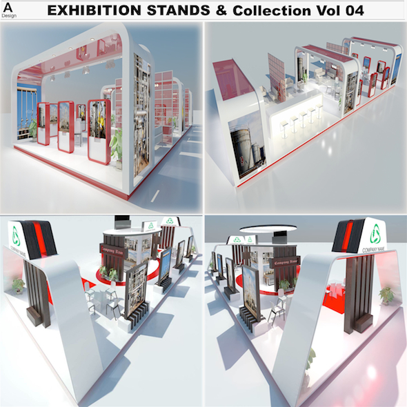 Exhibition Stands Collection - 3Docean 24459472