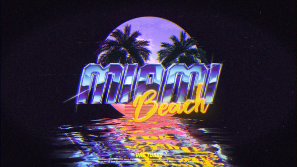 Retro Wave Logo