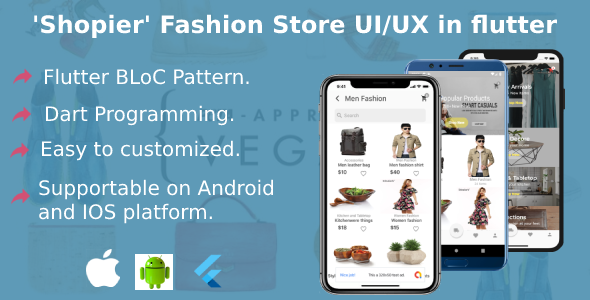 Shopier Multi-Vendor Flutter Complete mobile UI/UX