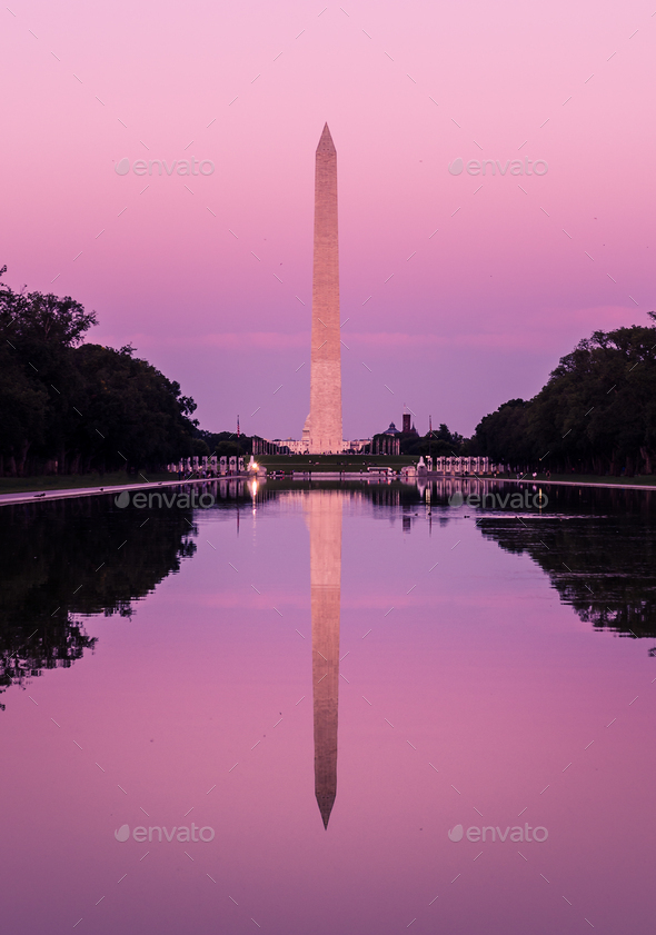 Washington Monument at the National Mall - Stock Photo - Images
