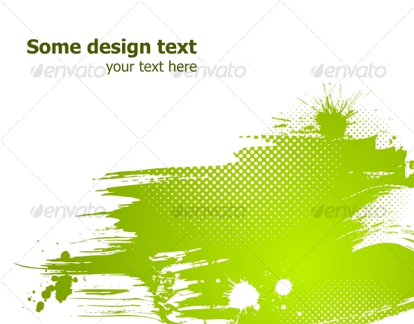 Green abstract vector illustration. - Backgrounds Decorative