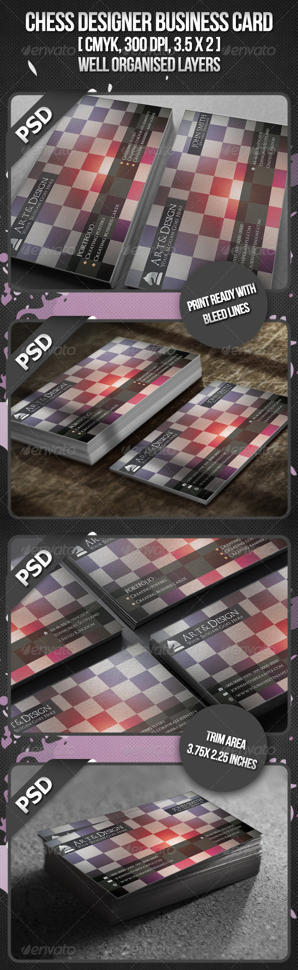 Chess Designer Business Card - Creative Business Cards
