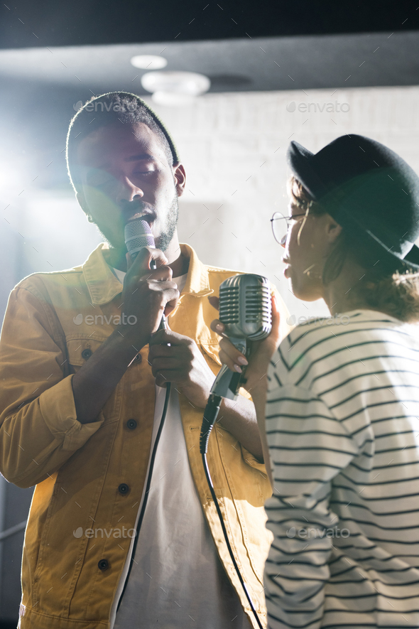 Couple of Singers - Stock Photo - Images