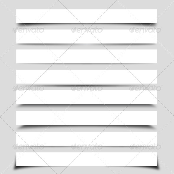 Banner Shadow Collection - Miscellaneous Vectors