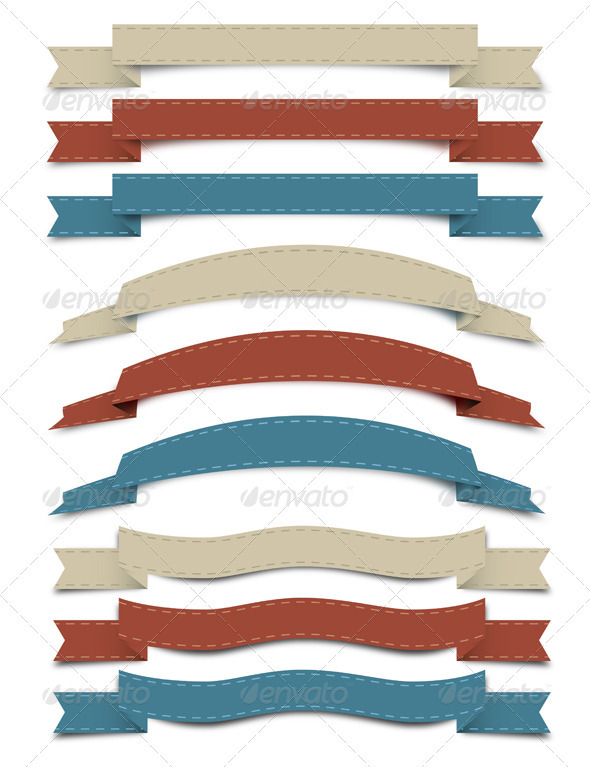 Banners and Ribbons - Backgrounds Decorative