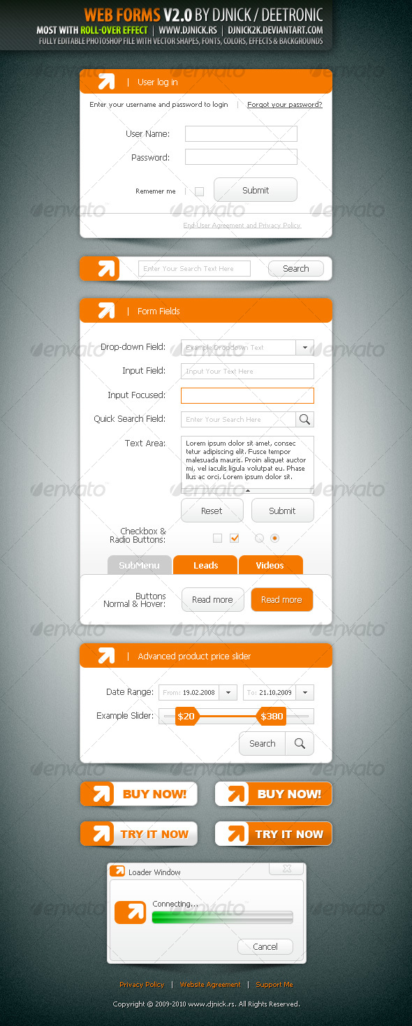 Web Forms V2.0 by djnick deetronic - Forms Web Elements