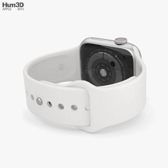apple watch series 4 44mm silver aluminium