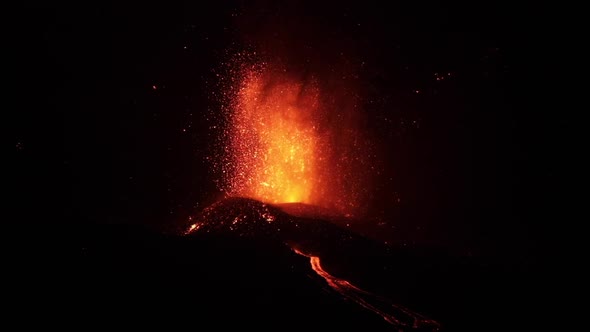 Volcanic eruption in La Palma Canary Islands 2021 alt