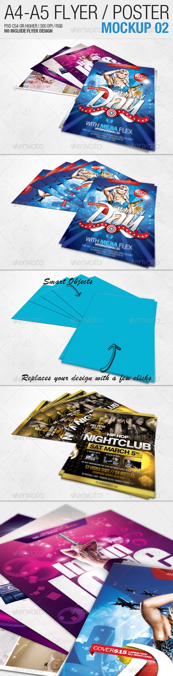 A4 - A5 Flyer Mockup 02 - Flyers Print