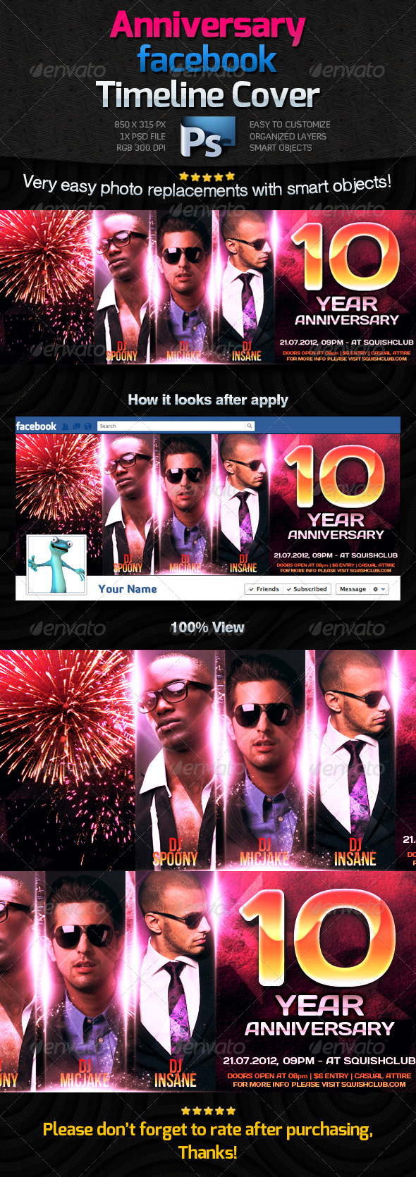 Anniversary Facebook Timeline Cover - Facebook Timeline Covers Social Media