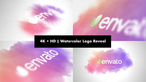 Watercolor Cinematic Logo Reveal
