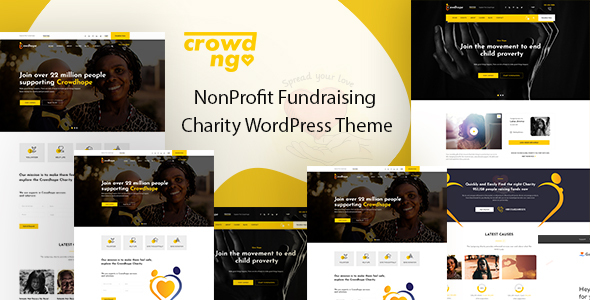 Crowdngo – Fundraising Charity WordPress Theme