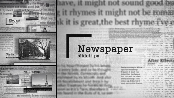 Newspaper Slideshow - VideoHive 19098984