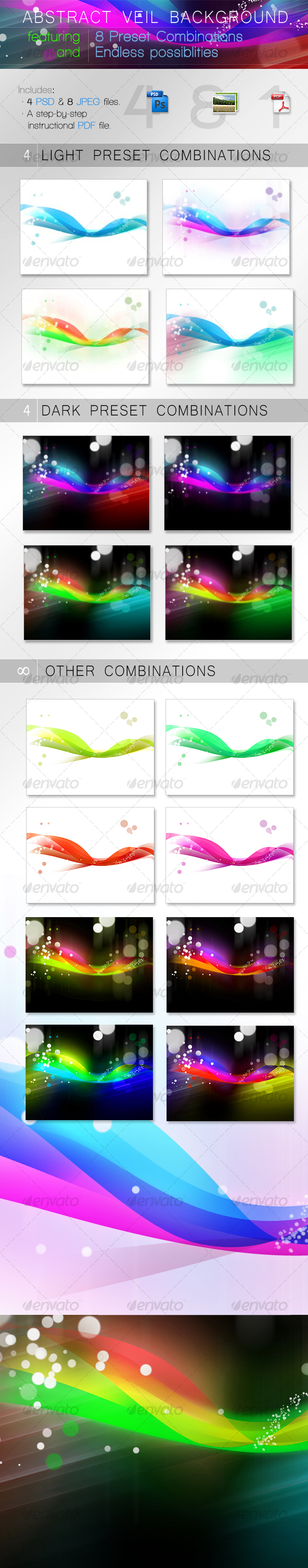 ABSTRACT VEIL BACKGROUND - Backgrounds Graphics