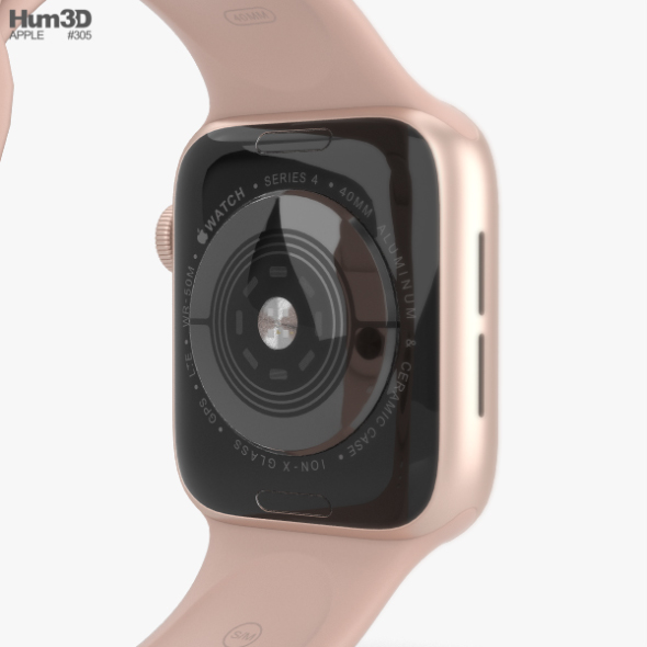 apple series 4 rose gold