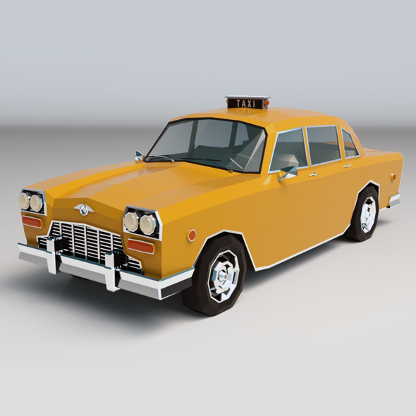 Low Poly Taxi - 3Docean 24484051