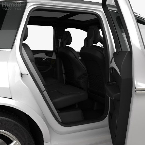 Volvo Xc90 T8 With Hq Interior And Engine 2015