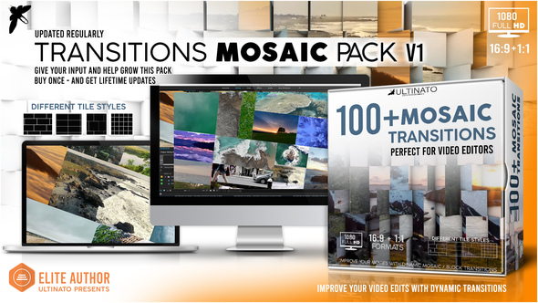 Transitions Mosiac Pack - VideoHive 24485707