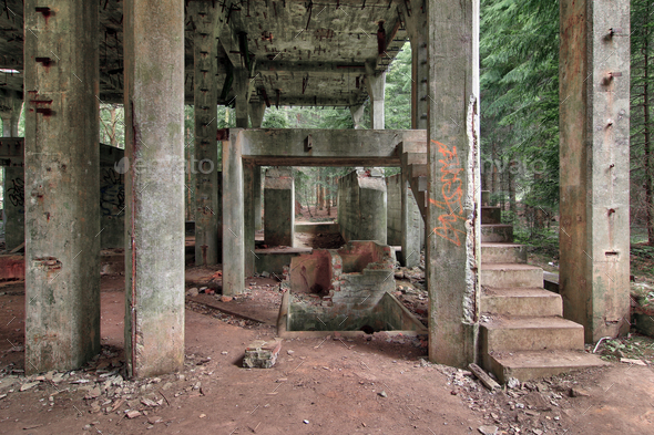 Former the tin mine Rolava - Sauersack - Stock Photo - Images
