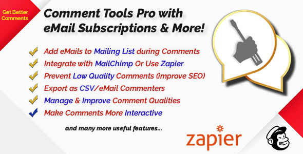 Comment Tools with Mailing List Opt-in, Sentiment Analysis