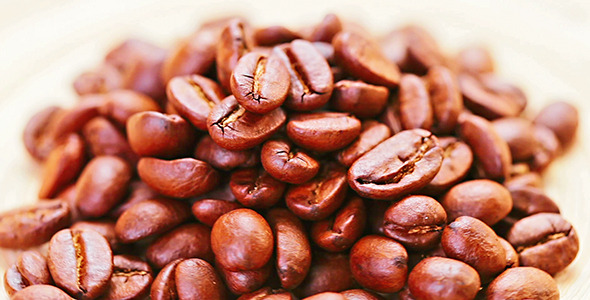 Natural Coffee Beans Rotating 1