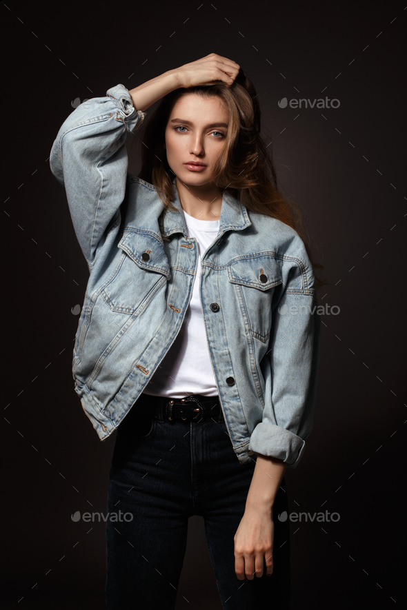 Women Korean Fashion Denim Blouse Casual Jeans Jacket | Shopee Philippines-sonthuy.vn