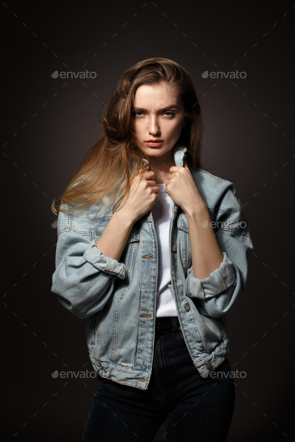 Attractive Girl Posing In Jeans Outdoor - Free Stock Images & Photos -  25160426 | StockFreeImages.com