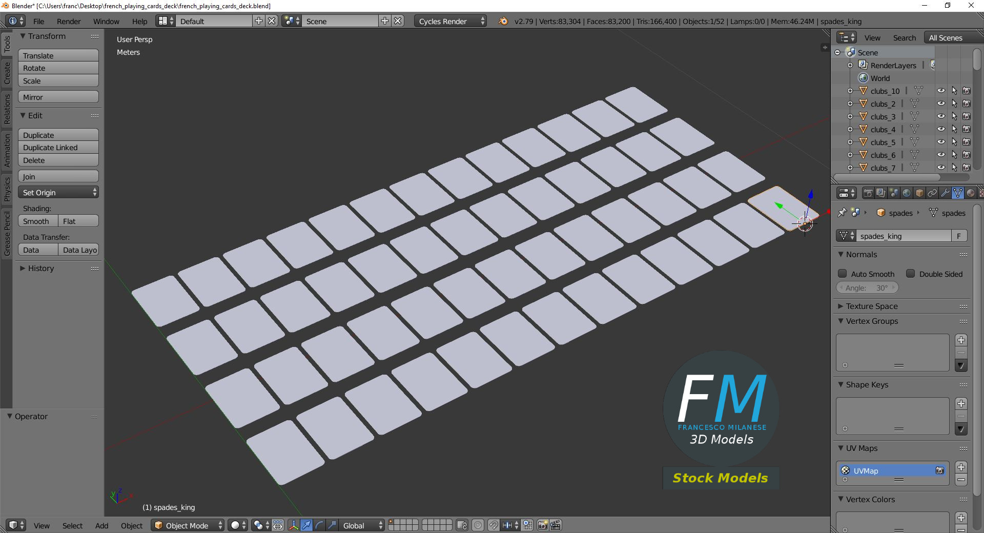 French playing cards deck by 3DOcean