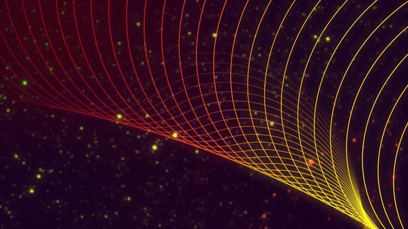 Background Motion Graphics Animated Line Colorful Particle
