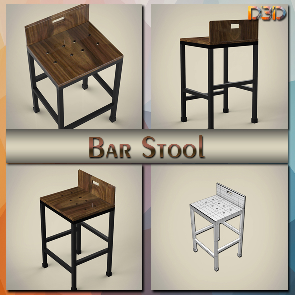 Bar Stool - 3Docean 24497229
