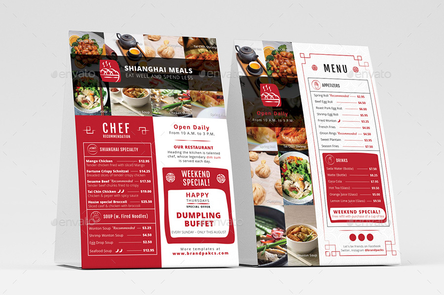 Chinese Menu Flyer, Print Templates | GraphicRiver
