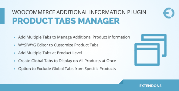 WooCommerce Additional Information Plugin - Product Tabs Manager