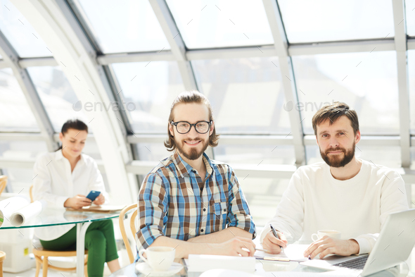 Men planning work - Stock Photo - Images
