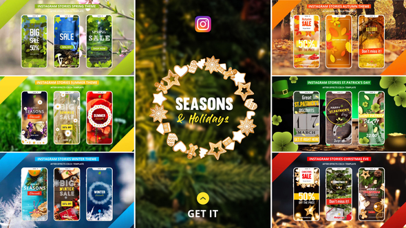 Instagram Stories SeasonsHolidays - VideoHive 24223298