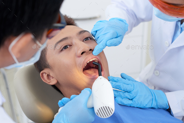Examining patient - Stock Photo - Images