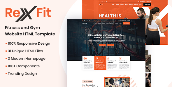 RexFit Gym and - ThemeForest 24439944
