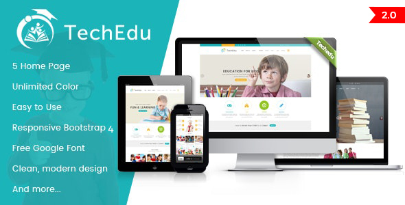 Techedu - Education Bootstrap Template