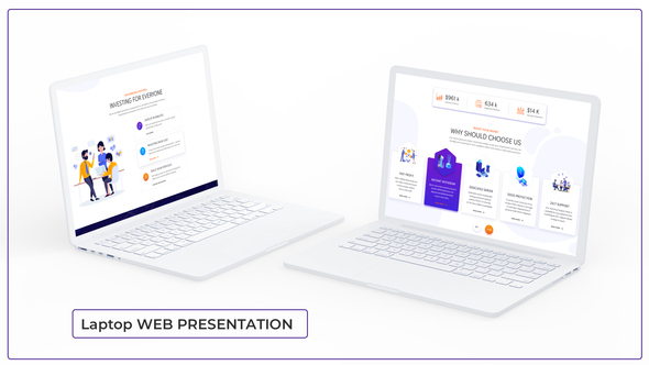 Laptop Website Presentation - VideoHive 24509032