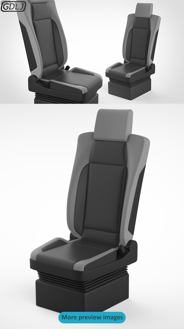 Truck Seat Structure - 3Docean 24509033